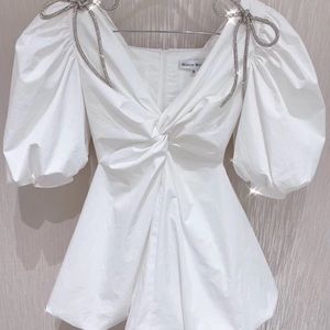 White bowknot dress